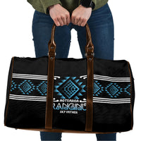 Aotearoa Atua Ranginui Travel Bag Maori Sky Father Taniko Motifs LT14 Blue - Polynesian Pride