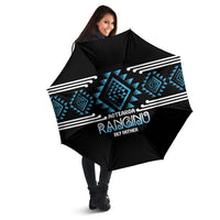 Aotearoa Atua Ranginui Umbrella Maori Sky Father Taniko Motifs LT14 - Polynesian Pride
