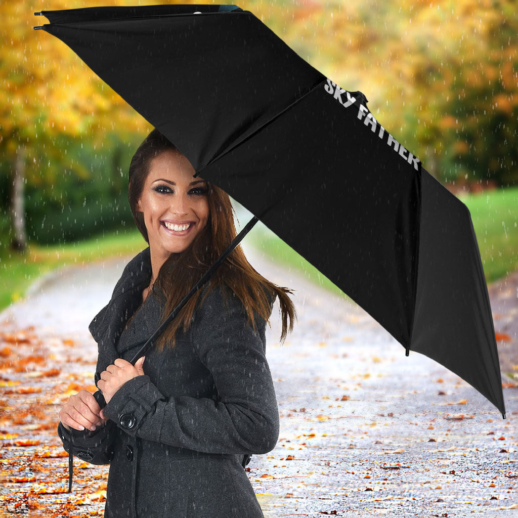 Aotearoa Atua Ranginui Umbrella Maori Sky Father Taniko Motifs LT14 - Polynesian Pride