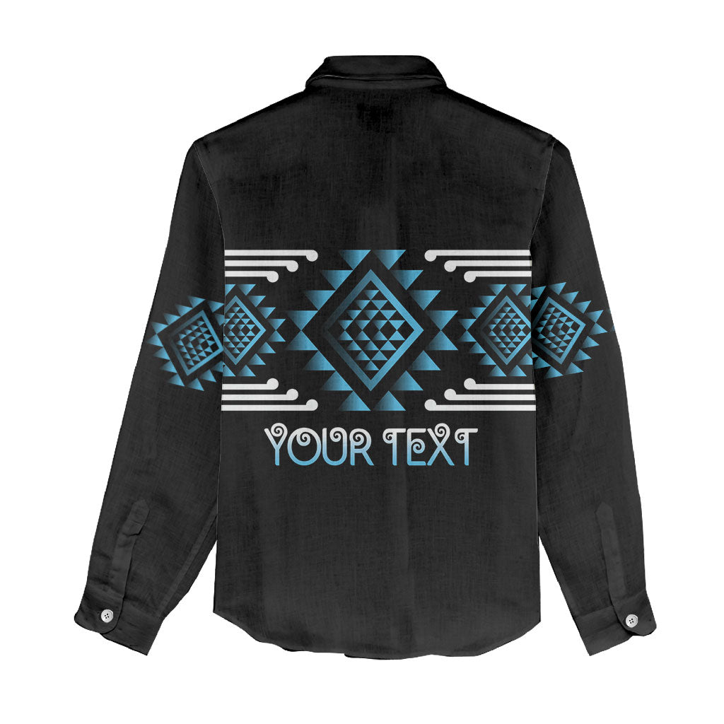 Aotearoa Atua Ranginui Personalised Women Casual Shirt Maori Sky Father Taniko Motifs LT14 - Polynesian Pride