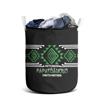 Aotearoa Atua Papatuanuku Laundry Basket Maori Earth Mother Taniko Motifs LT14 - Polynesian Pride