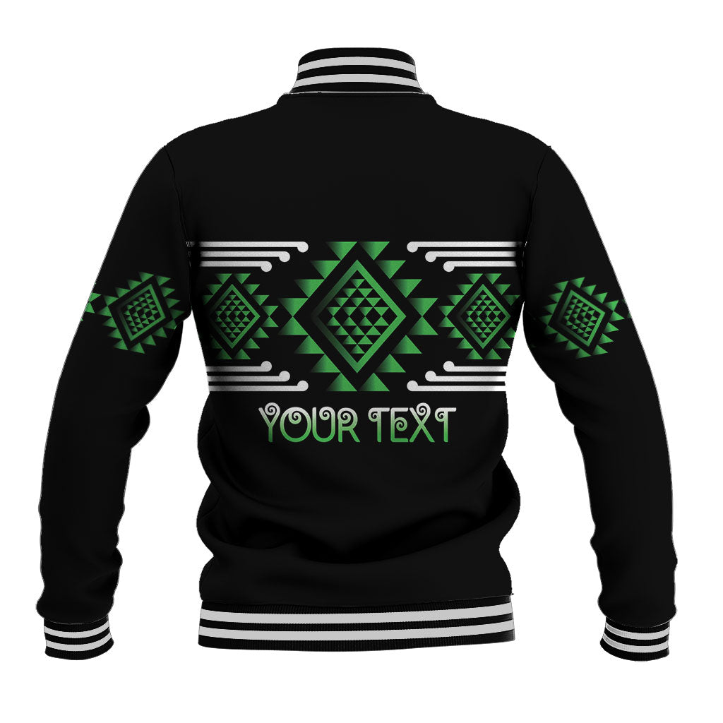 Aotearoa Atua Papatuanuku Personalised Baseball Jacket Maori Earth Mother Taniko Motifs LT14 - Polynesian Pride