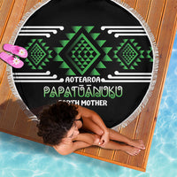 Aotearoa Atua Papatuanuku Beach Blanket Maori Earth Mother Taniko Motifs LT14 - Polynesian Pride