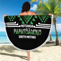 Aotearoa Atua Papatuanuku Beach Blanket Maori Earth Mother Taniko Motifs LT14 - Polynesian Pride