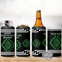 Aotearoa Atua Papatuanuku Personalised 4 in 1 Can Cooler Tumbler Maori Earth Mother Taniko Motifs LT14 - Polynesian Pride