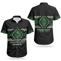 Aotearoa Atua Papatuanuku Personalised Couples Matching Tank Maxi Dress and Hawaiian Shirt Maori Earth Mother Taniko Motifs LT14 - Polynesian Pride