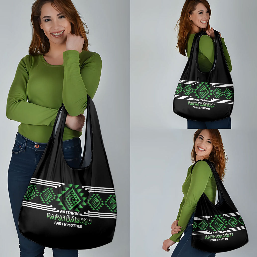Aotearoa Atua Papatuanuku Grocery Bag Maori Earth Mother Taniko Motifs LT14 - Polynesian Pride
