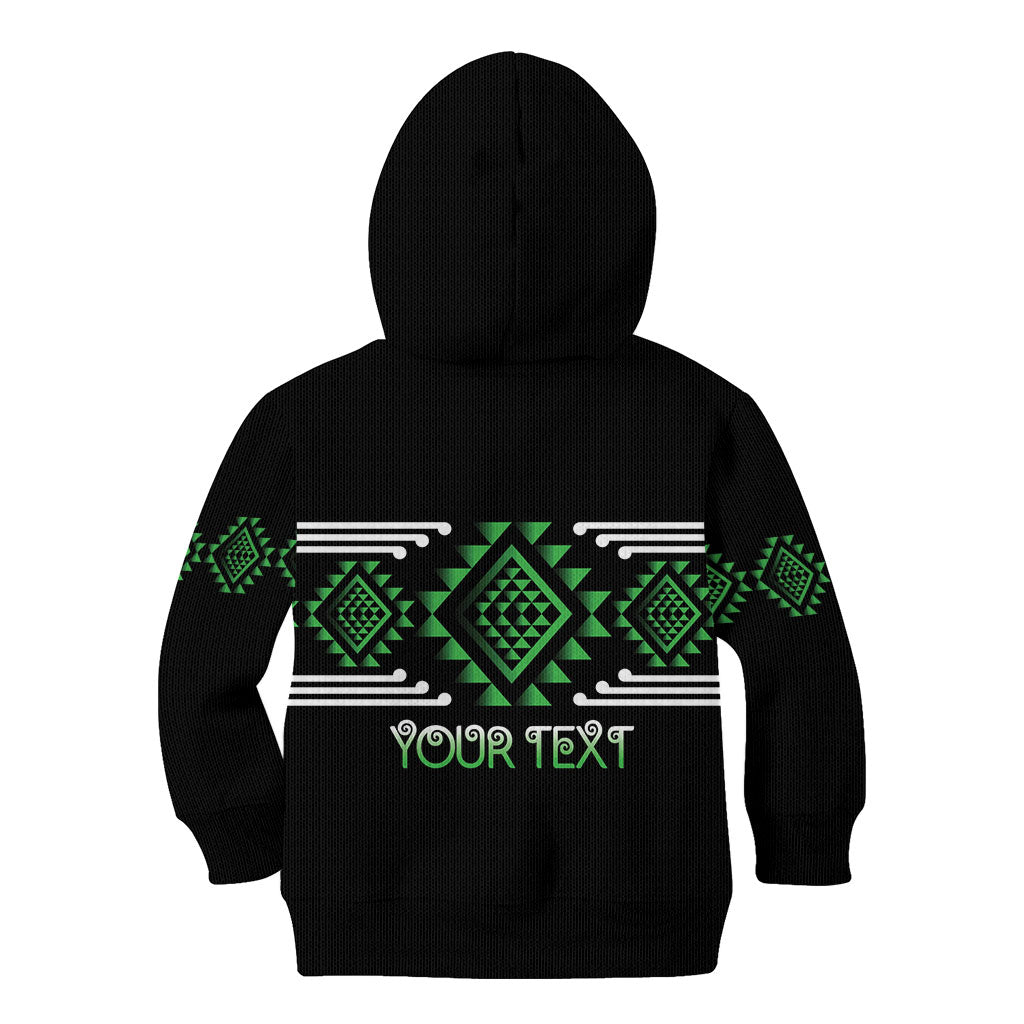 Aotearoa Atua Papatuanuku Personalised Kid Hoodie Maori Earth Mother Taniko Motifs LT14 - Polynesian Pride