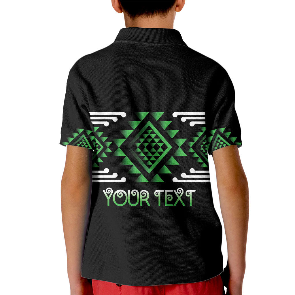 Aotearoa Atua Papatuanuku Personalised Kid Polo Shirt Maori Earth Mother Taniko Motifs LT14 - Polynesian Pride