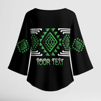 Aotearoa Atua Papatuanuku Personalised Kimono Sleeve Blouse Maori Earth Mother Taniko Motifs LT14 - Polynesian Pride