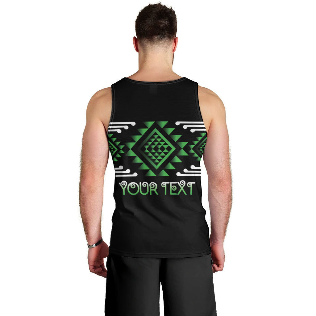 Aotearoa Atua Papatuanuku Personalised Men Tank Top Maori Earth Mother Taniko Motifs LT14 - Polynesian Pride
