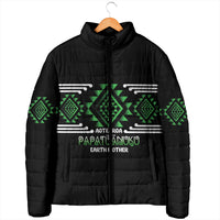 Aotearoa Atua Papatuanuku Personalised Padded Jacket Maori Earth Mother Taniko Motifs LT14 - Polynesian Pride