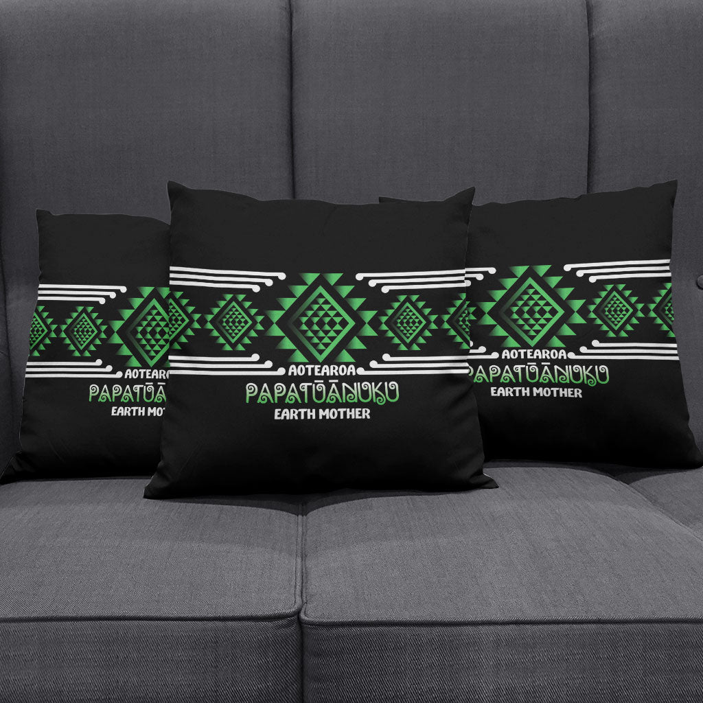 Aotearoa Atua Papatuanuku Pillow Cover Maori Earth Mother Taniko Motifs LT14 - Polynesian Pride