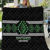 Aotearoa Atua Papatuanuku Quilt Maori Earth Mother Taniko Motifs LT14 Green - Polynesian Pride