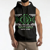 Aotearoa Atua Papatuanuku Personalised Sleeveless Zip Hoodie Maori Earth Mother Taniko Motifs LT14 - Polynesian Pride
