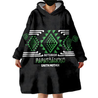 Aotearoa Atua Papatuanuku Personalised Wearable Blanket Hoodie Maori Earth Mother Taniko Motifs LT14 - Polynesian Pride