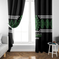 Aotearoa Atua Papatuanuku Window Curtain Maori Earth Mother Taniko Motifs LT14 - Polynesian Pride