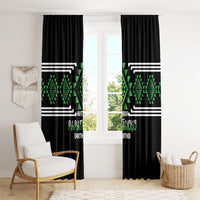 Aotearoa Atua Papatuanuku Window Curtain Maori Earth Mother Taniko Motifs LT14 - Polynesian Pride