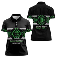 Aotearoa Atua Papatuanuku Personalised Women Polo Shirt Maori Earth Mother Taniko Motifs LT14 - Polynesian Pride