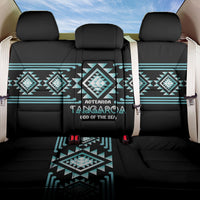 Aotearoa Atua Tangaroa Back Car Seat Cover Maori God Of The Sea Taniko Motifs LT14 One Size Turquoise - Polynesian Pride