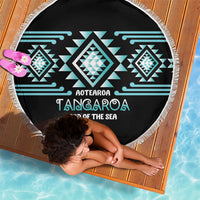 Aotearoa Atua Tangaroa Beach Blanket Maori God Of The Sea Taniko Motifs LT14 - Polynesian Pride