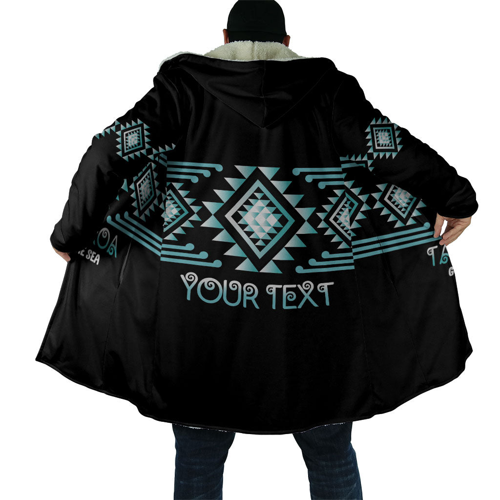 Aotearoa Atua Tangaroa Personalised Cloak Maori God Of The Sea Taniko Motifs LT14 - Polynesian Pride