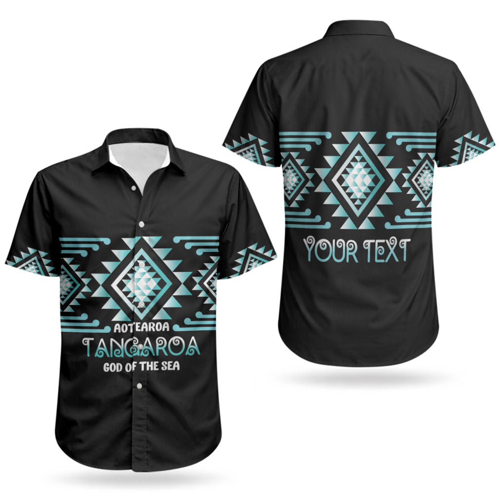 Aotearoa Atua Tangaroa Personalised Couples Matching Mermaid Dress and Hawaiian Shirt Maori God Of The Sea Taniko Motifs LT14 - Polynesian Pride