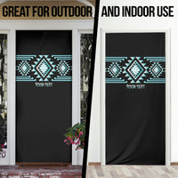 Aotearoa Atua Tangaroa Personalised Door Cover Maori God Of The Sea Taniko Motifs LT14 - Polynesian Pride
