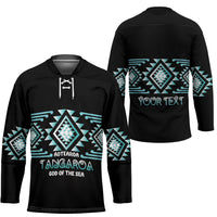 Aotearoa Atua Tangaroa Personalised Hockey Jersey Maori God Of The Sea Taniko Motifs LT14 - Polynesian Pride