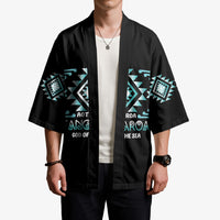 Aotearoa Atua Tangaroa Personalised Kimono Maori God Of The Sea Taniko Motifs LT14 - Polynesian Pride