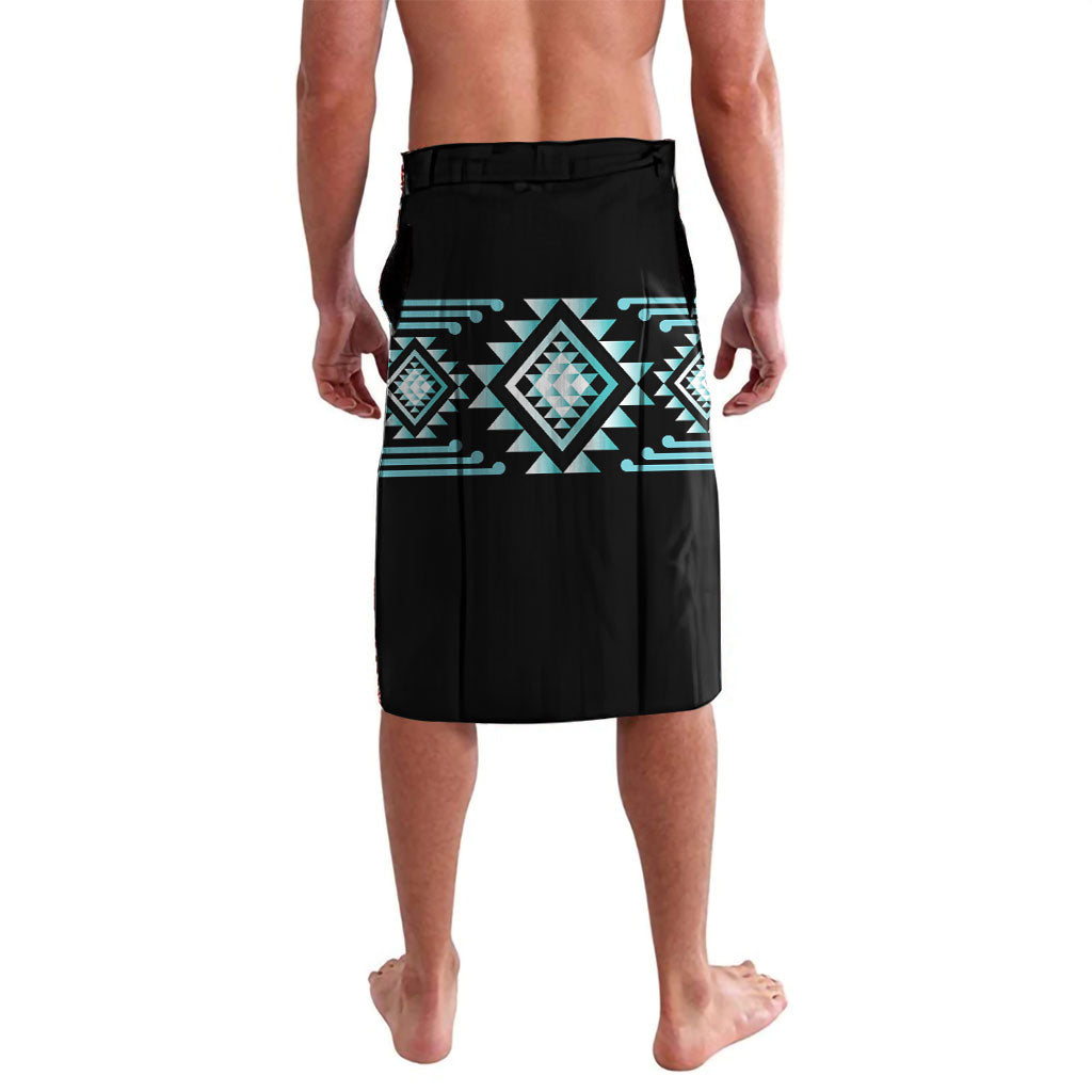 Aotearoa Atua Tangaroa Personalised Lavalava Maori God Of The Sea Taniko Motifs LT14 - Polynesian Pride