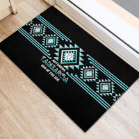 Aotearoa Atua Tangaroa Rubber Doormat Maori God Of The Sea Taniko Motifs LT14 - Polynesian Pride