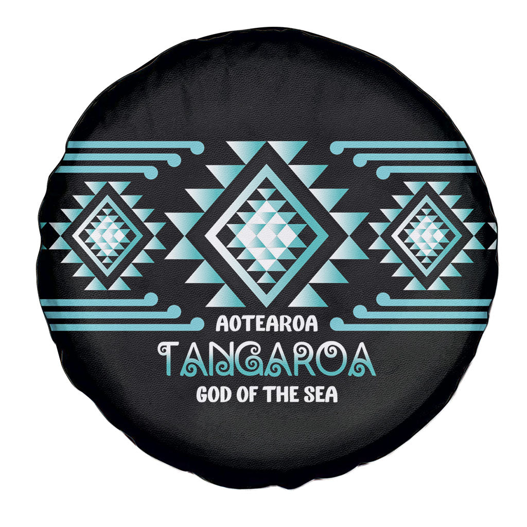 Aotearoa Atua Tangaroa Spare Tire Cover Maori God Of The Sea Taniko Motifs LT14 - Polynesian Pride