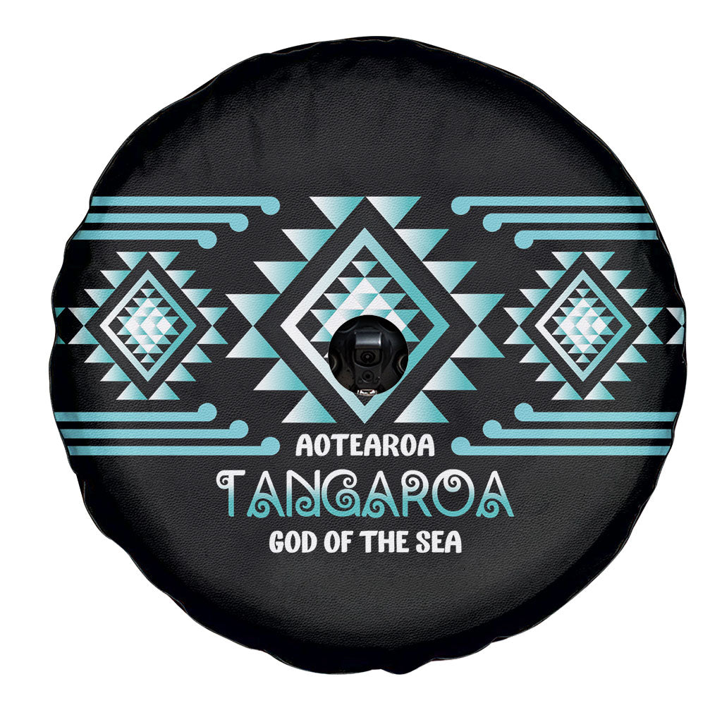 Aotearoa Atua Tangaroa Spare Tire Cover Maori God Of The Sea Taniko Motifs LT14 - Polynesian Pride