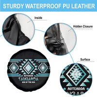 Aotearoa Atua Tangaroa Spare Tire Cover Maori God Of The Sea Taniko Motifs LT14 - Polynesian Pride