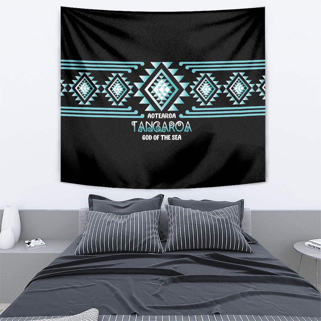 Aotearoa Atua Tangaroa Tapestry Maori God Of The Sea Taniko Motifs LT14 - Polynesian Pride