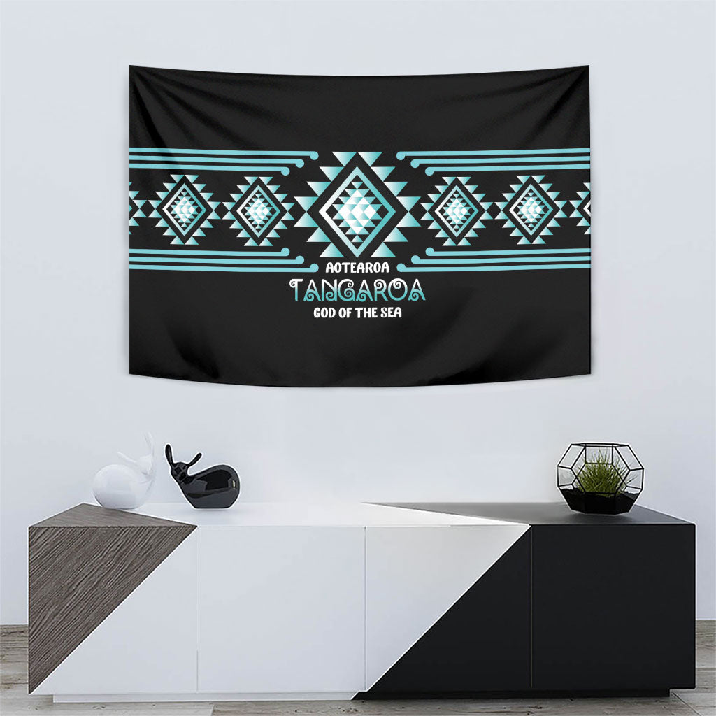 Aotearoa Atua Tangaroa Tapestry Maori God Of The Sea Taniko Motifs LT14 - Polynesian Pride