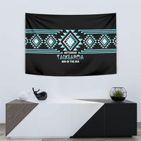 Aotearoa Atua Tangaroa Tapestry Maori God Of The Sea Taniko Motifs LT14 - Polynesian Pride