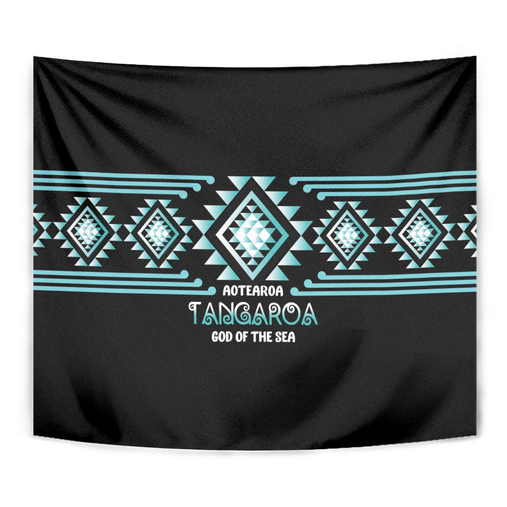 Aotearoa Atua Tangaroa Tapestry Maori God Of The Sea Taniko Motifs LT14 - Polynesian Pride