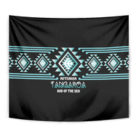 Aotearoa Atua Tangaroa Tapestry Maori God Of The Sea Taniko Motifs LT14 - Polynesian Pride