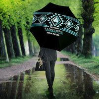 Aotearoa Atua Tangaroa Umbrella Maori God Of The Sea Taniko Motifs LT14 - Polynesian Pride