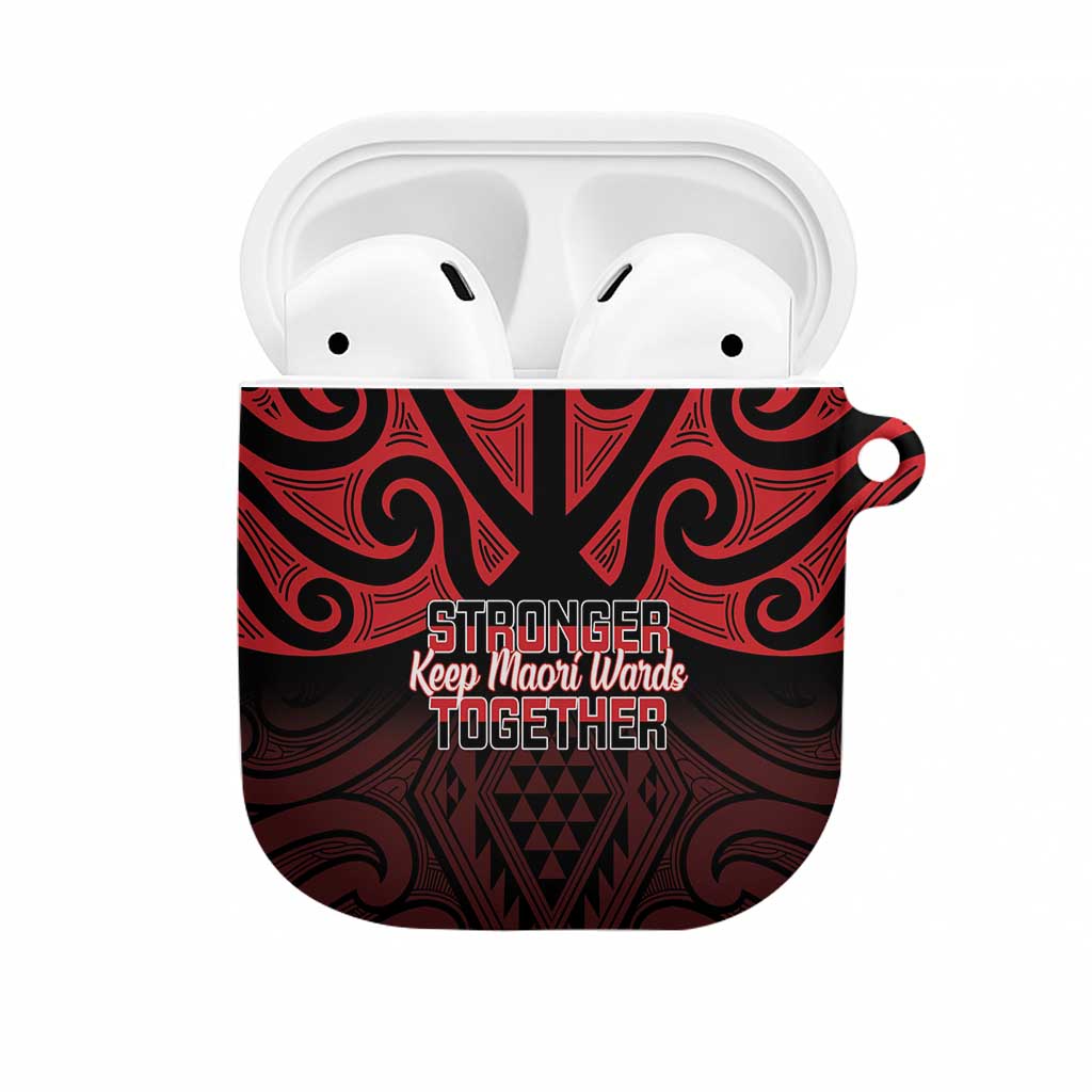 Keep Maori Wards New Zealand AirPods Case Stronger Together Aotearoa Taniko - Polynesian Pride