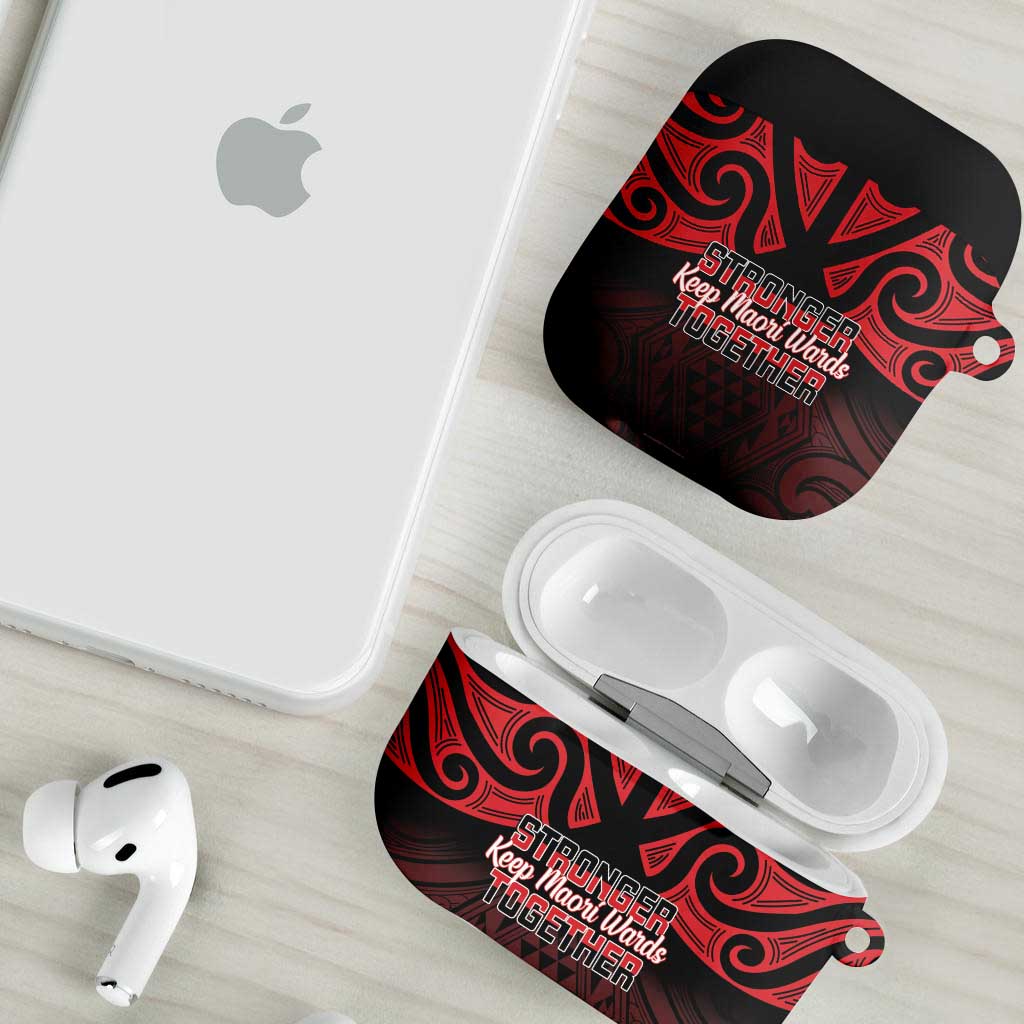 Keep Maori Wards New Zealand AirPods Case Stronger Together Aotearoa Taniko - Polynesian Pride