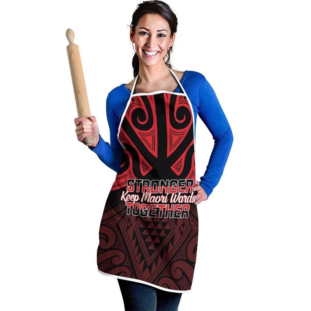 Keep Maori Wards New Zealand Apron Stronger Together Aotearoa Taniko - Polynesian Pride