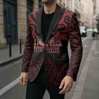 Personalised Keep Maori Wards New Zealand Blazer Stronger Together Aotearoa Taniko - Polynesian Pride