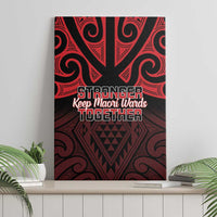 Keep Maori Wards New Zealand Canvas Wall Art Stronger Together Aotearoa Taniko - Polynesian Pride