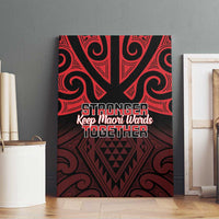 Keep Maori Wards New Zealand Canvas Wall Art Stronger Together Aotearoa Taniko - Polynesian Pride