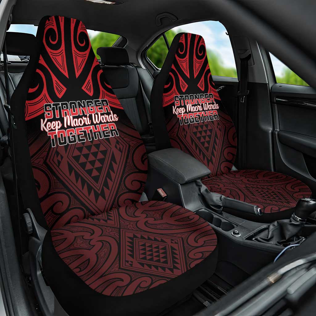 Keep Maori Wards New Zealand Car Seat Cover Stronger Together Aotearoa Taniko - Polynesian Pride