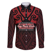 Personalised Keep Maori Wards New Zealand Family Matching Off Shoulder Short Dress and Hawaiian Shirt Stronger Together Aotearoa Taniko - Polynesian Pride