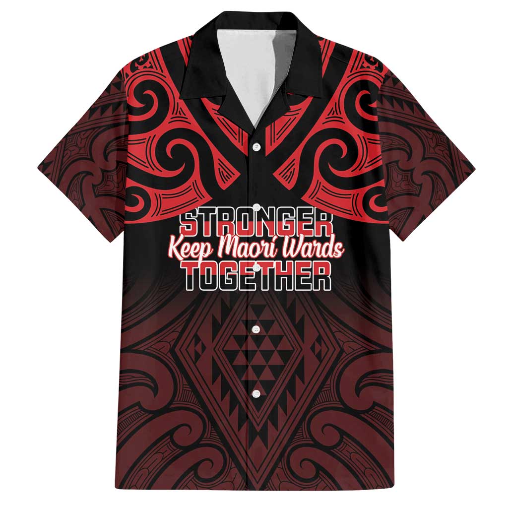 Personalised Keep Maori Wards New Zealand Family Matching Tank Maxi Dress and Hawaiian Shirt Stronger Together Aotearoa Taniko - Polynesian Pride
